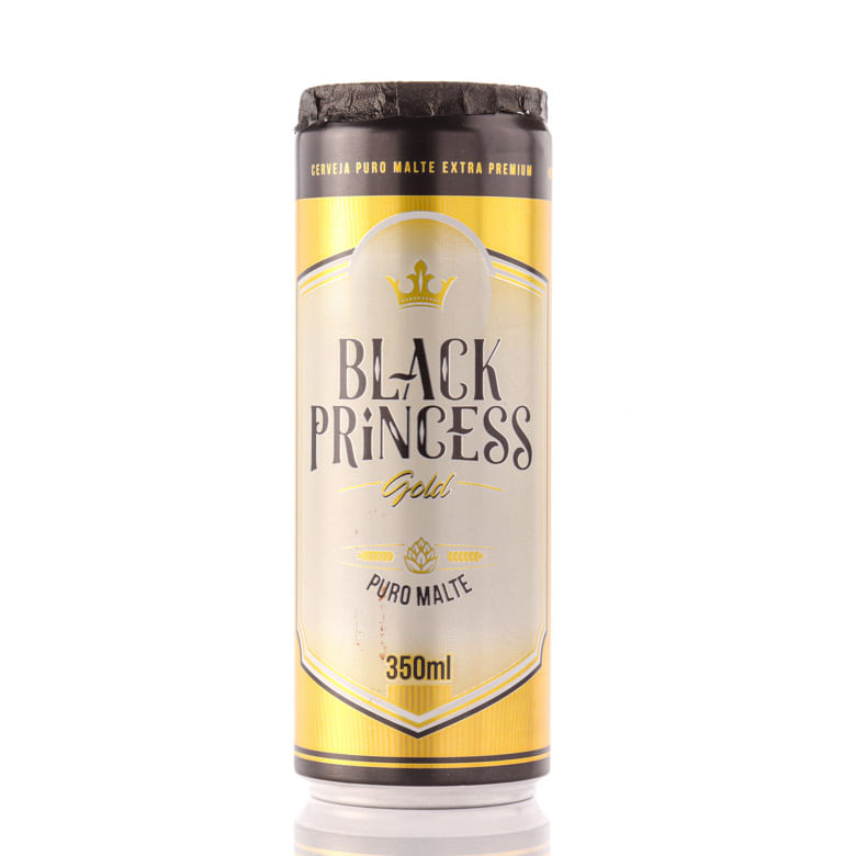 Cerveja Puro Malte Black Princess Gold Lata 350ml