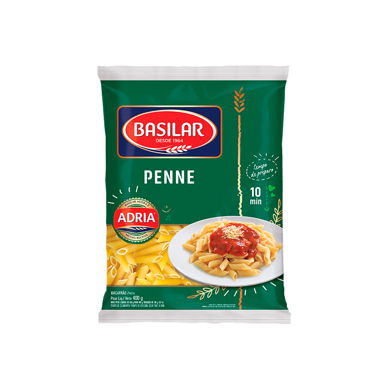 Macarrão Semolado Basilar Penne 400g
