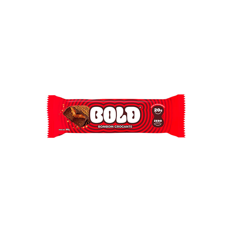 Barra Bold 20g Proteína Zero Açucar Bombom Crocante 60g