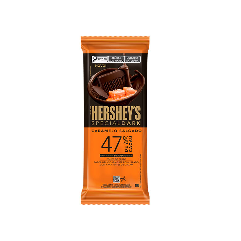 Chocolate Hershey's Special Dark 47% Caramelo Salgado 80g - Covabra