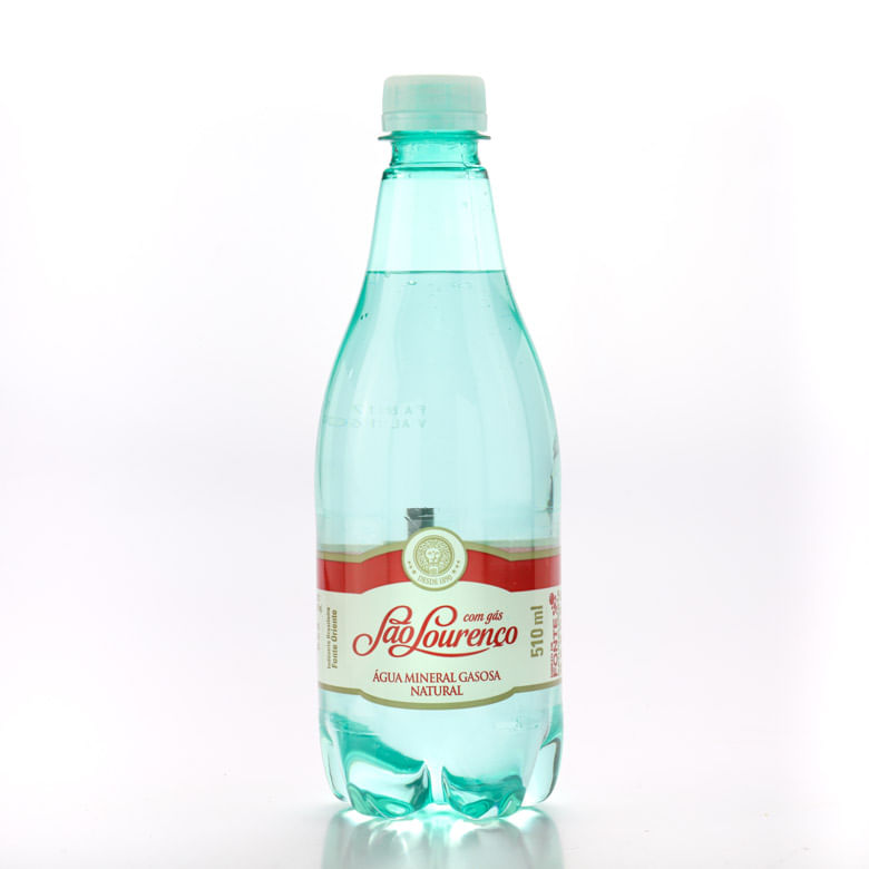 Água Mineral São Lourenço Com gás Pet com 510ml