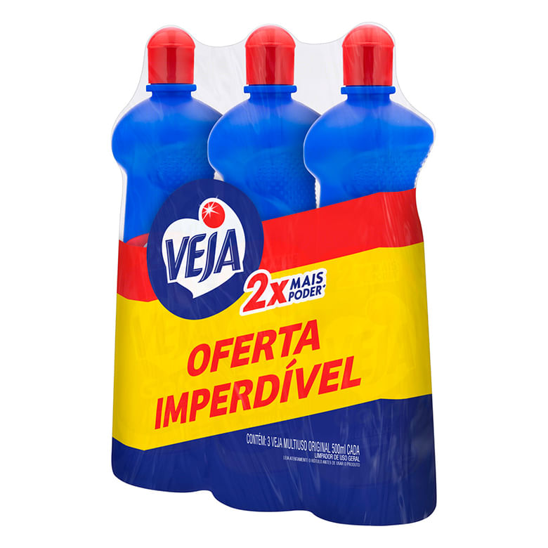 Limpador Veja Multi Uso 500ml Leve 3 com 50% Desconto Terceira