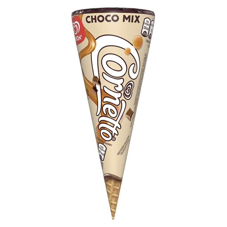 Sorvete Corneto Choco Mix - Covabra