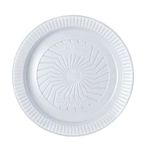 Prato Cristal Branco Raso 26cm