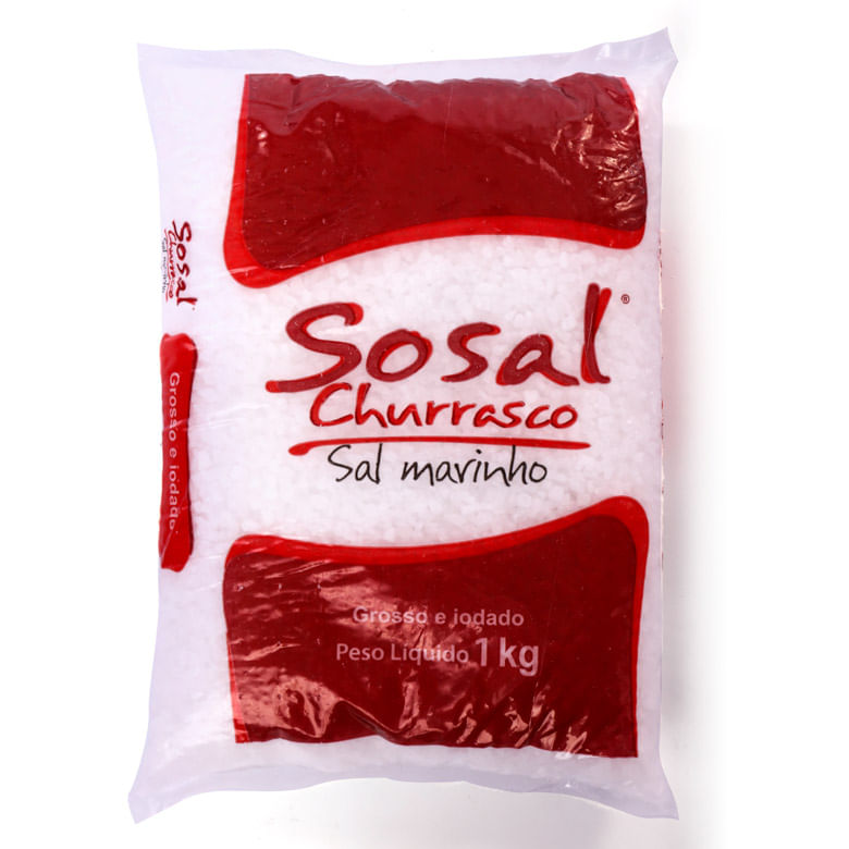 Sal Sosal Churrasco Iodado 1kg - Covabra
