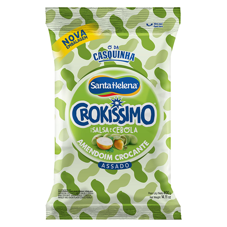 Amendoim Crokissimo Santa Helena Salsa e Cebola 400g