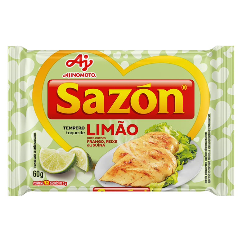 Tempero Sazon Toque de Limão 60 g - Covabra