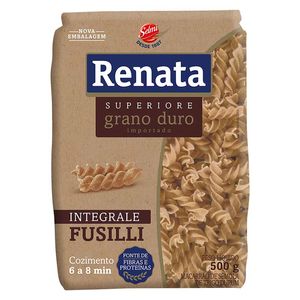 Macarrão Renata Grano Duro Integrale Fusilli 500g