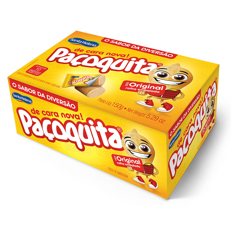 Paçoca Rolha Embalada Paçoquita c/10 - Santa Helena