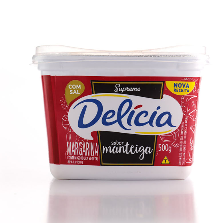 Margarina Delícia Supreme com Sal Pote com 500g