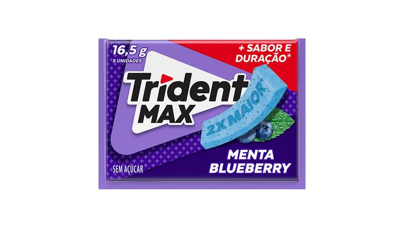 まみ Chiclete Trident Max Hortelã Fresca 16.5g - Farmais