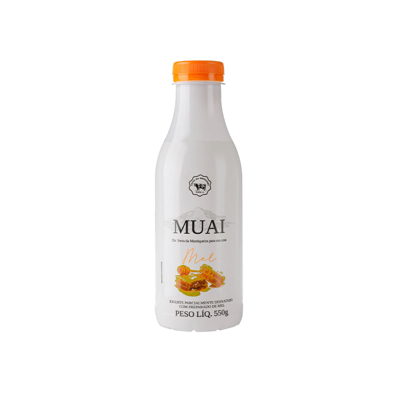 Iogurte Parcialmente Desnatado Com Prepararo De Mel Muai 550 G