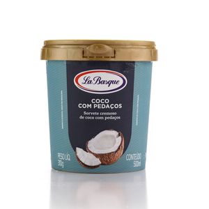 Sorvete La Basque Coco com Pedaços 500ml