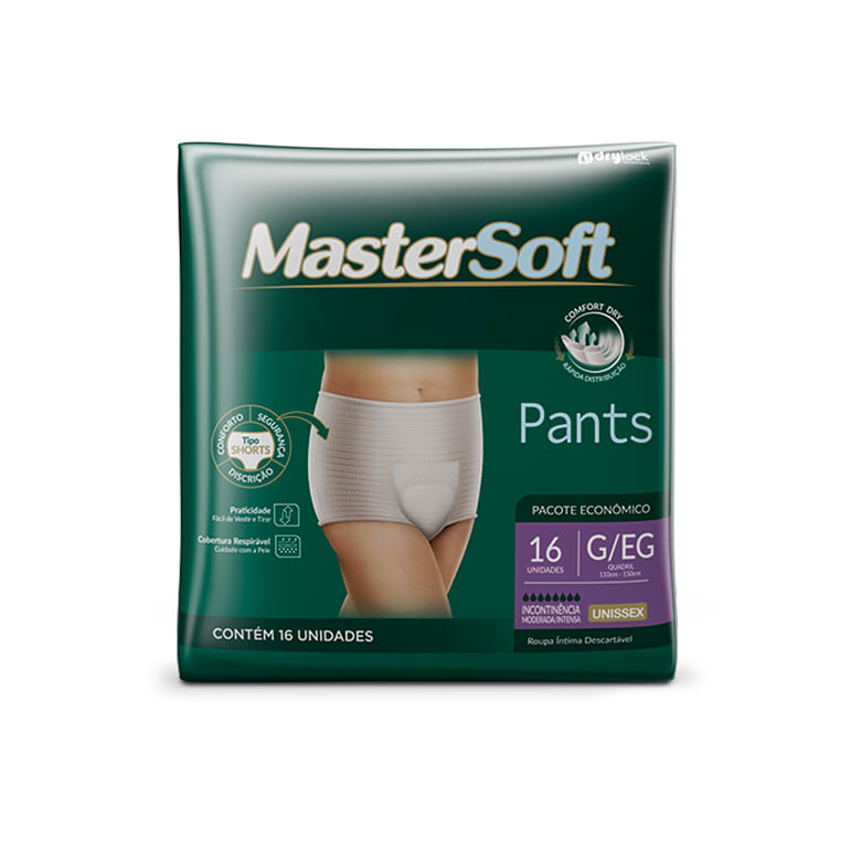 Roupa Íntima Mastersoft Pants G/EG 16un - Covabra