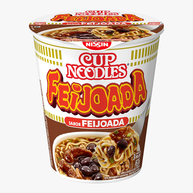 Macarrão Instantâneo Cup Noodles Feijoada 67g - Covabra