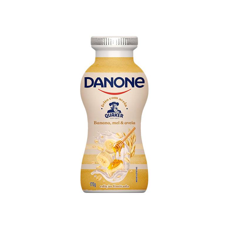 Iogurte Parcialmente Desnatado Danone Banana, Mel & Aveia 170g