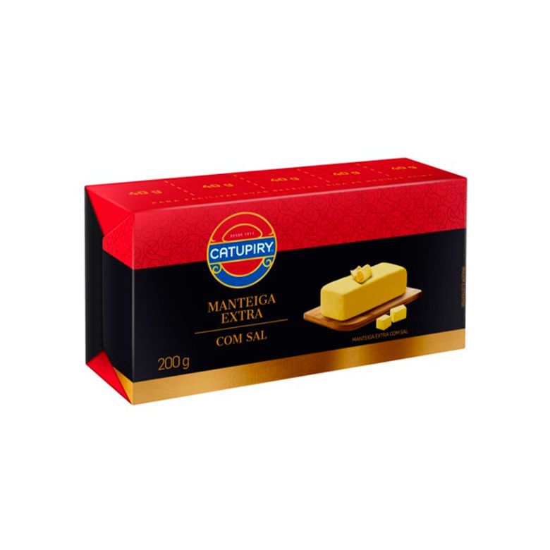 Manteiga Extra com Sal Catupiry Tablete 200g