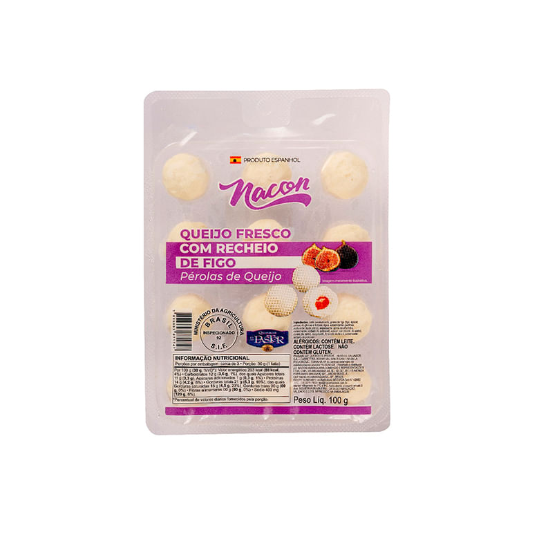 Queijo Fresco com Recheio de Figo Pérolas Nacon 100g