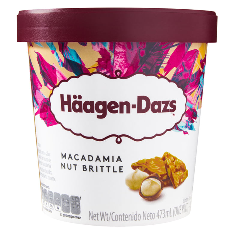 Sorvete Haagen Dazs Macadâmia Brittle Pote 473ml - Covabra