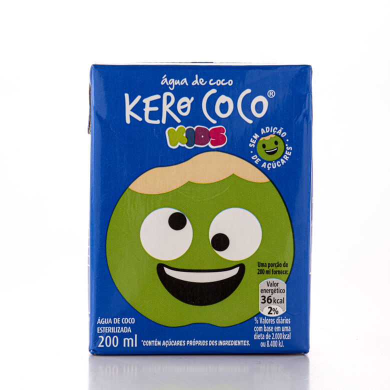k-cocoです。 Água de Coco Kero Coco Kids 200ml - Covabra