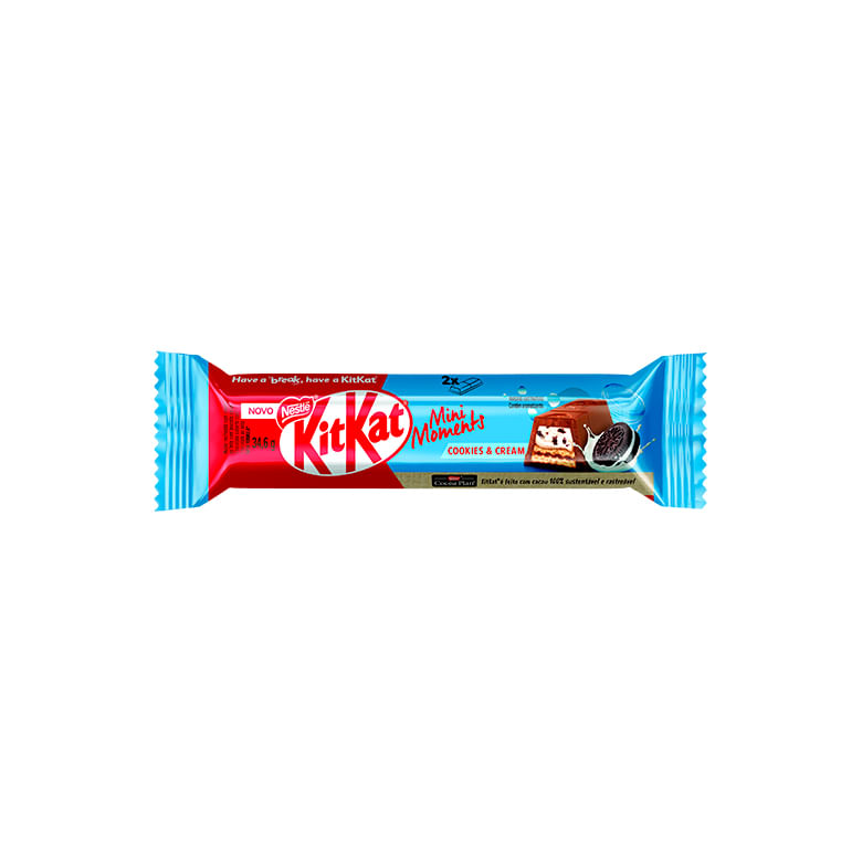 MONNALI SLAT CREAM 2本セット Chocolate Nestlé Kit Kat Mini Moments Cookies & Cream 34,6g - Covabra