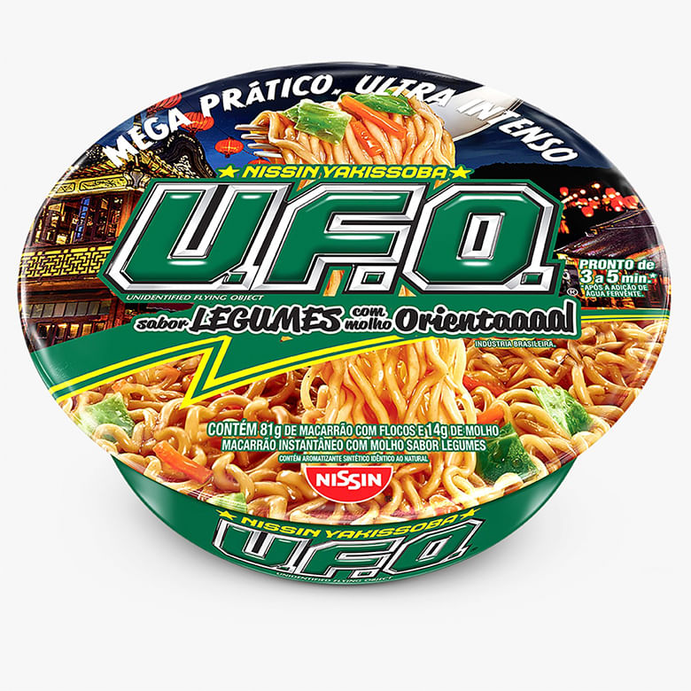 Macarrão Instantâneo Nissin UFO Legumes 97g - Covabra
