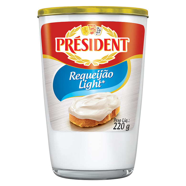 Requeijão Cremoso Président Light 200g
