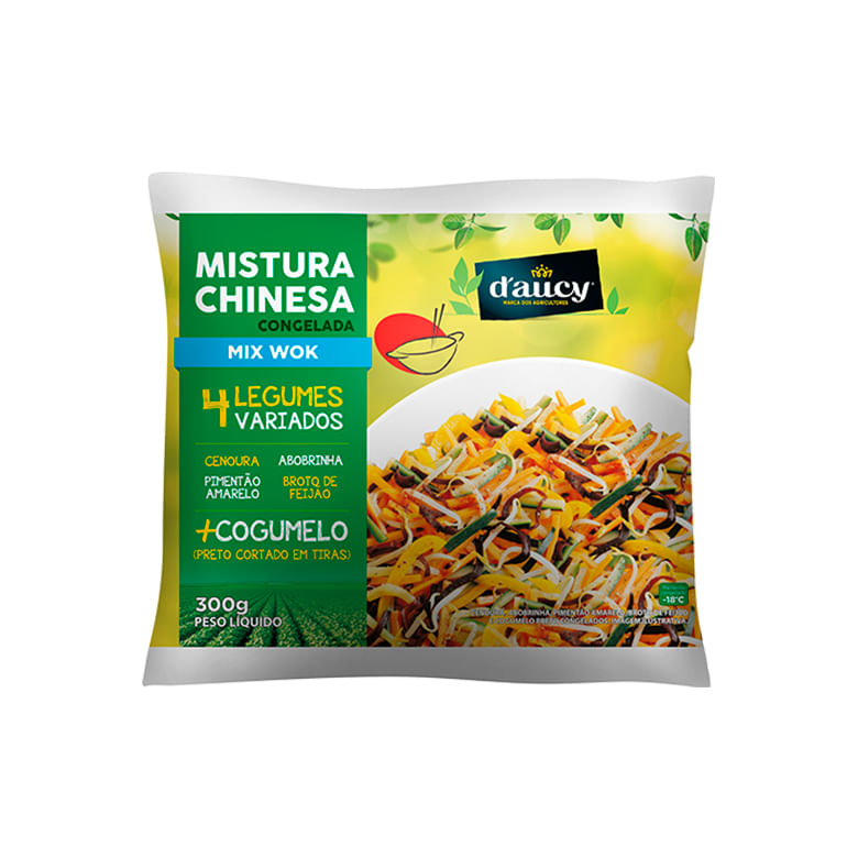 Mistura Chinesa Daucy Congelada 300g - Covabra