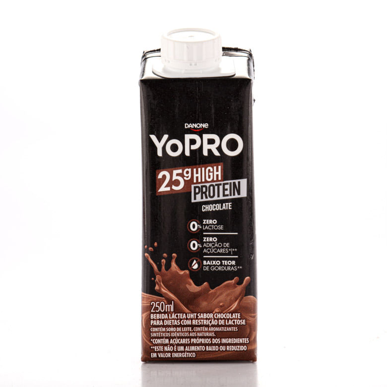 Bebida Láctea Danone Yopro Protein 25g Chocolate 250ml - Covabra