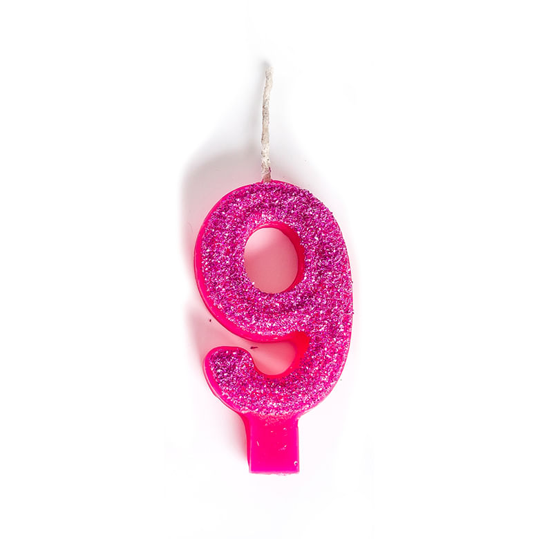 Vela De Aniversario Bolo Especial Brilho Super Glitter