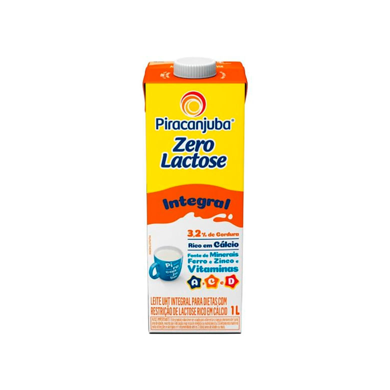 Leite Pirakids Crescer Integral Zero Lactose 1l - Covabra