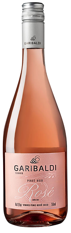 Vinho Brasileiro Rosé Seco Terroir Garibaldi Pinot Noir Garrafa 750ml