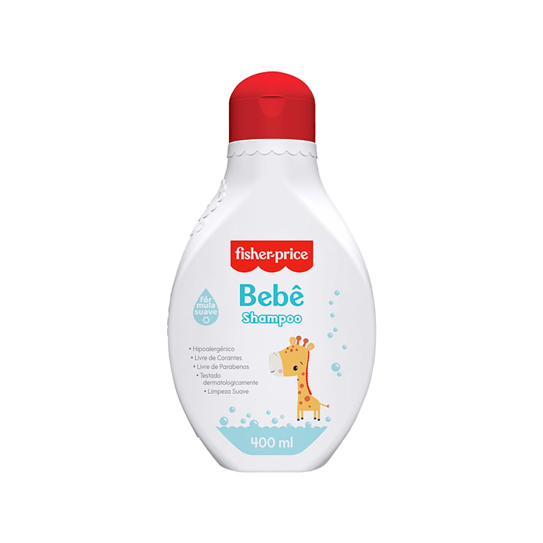 Shampoo Infantil Fisher Price Bebê Frasco 400ml
