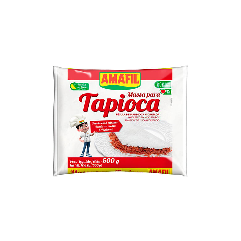 MASSA TAPIOCA AMAFIL HIDRATADA 500G