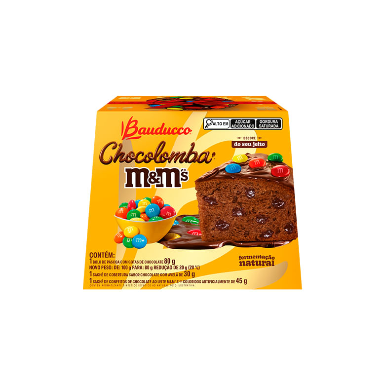 Colomba Bauducco Mini Chocolomba M&M 80g - Covabra