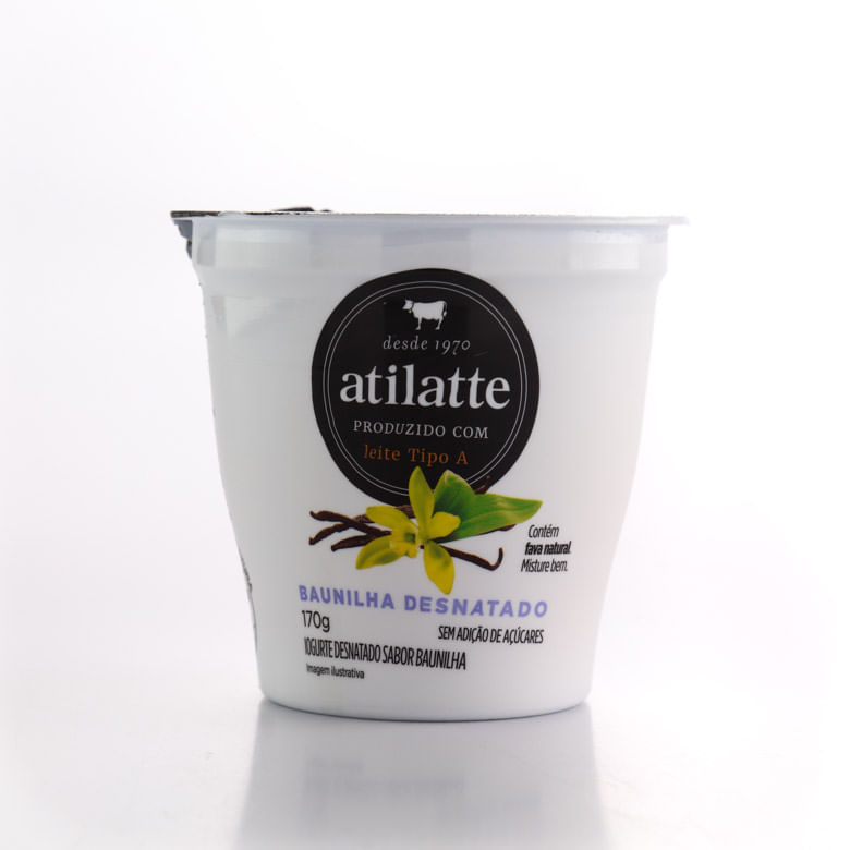Iogurte Desnatado Sabor Baunilha Atilatte 170 G