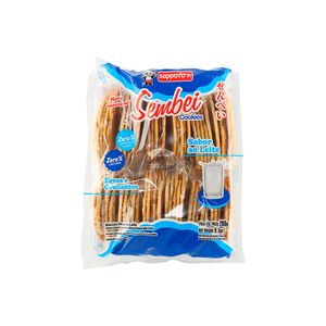 Biscoito Sapporo Sembei Vegano Zero Lactose ao Leite260gr