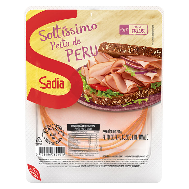 Peito de Peru Sadia Soltíssimo 200g