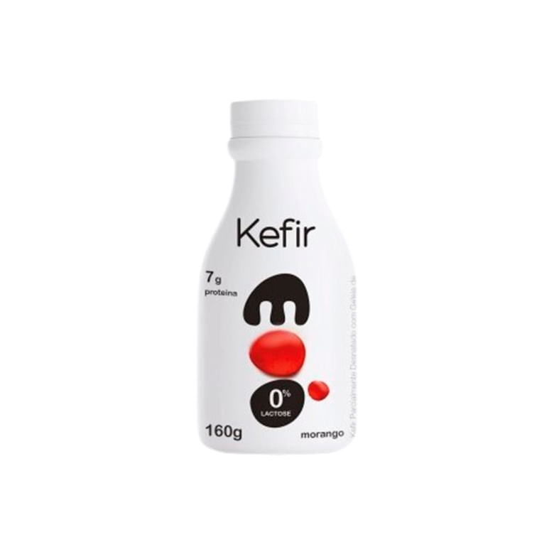 Kefir Moo Zero Lactose Morango 160g - Covabra