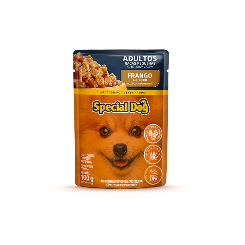 Alimento para Cães Special Dog Raças Pequenas Adulto Frango Sache 100g