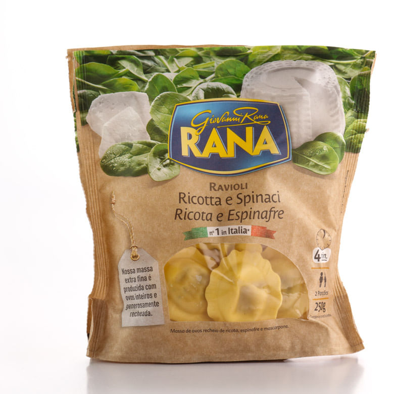 Massa Fresca Rana Ravioli Ricota com Espinafre 250g - Covabra