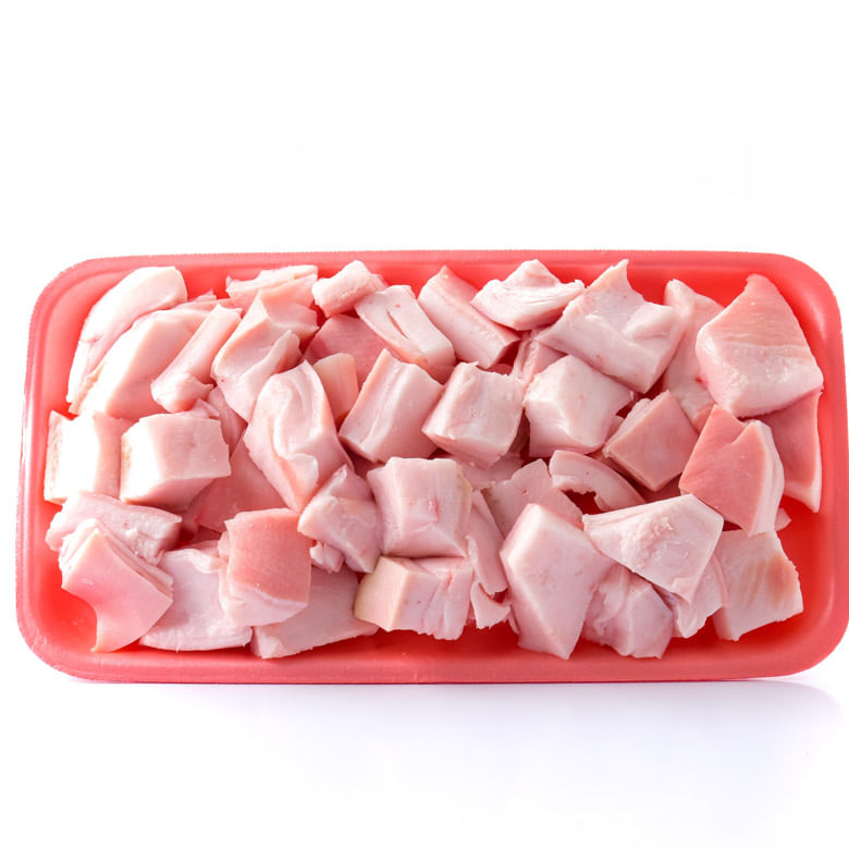 Toucinho Suíno Cubos Bandeja 1 Unidade 618g