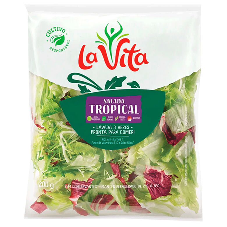 Salada Tropical La Vita Pacote 200G