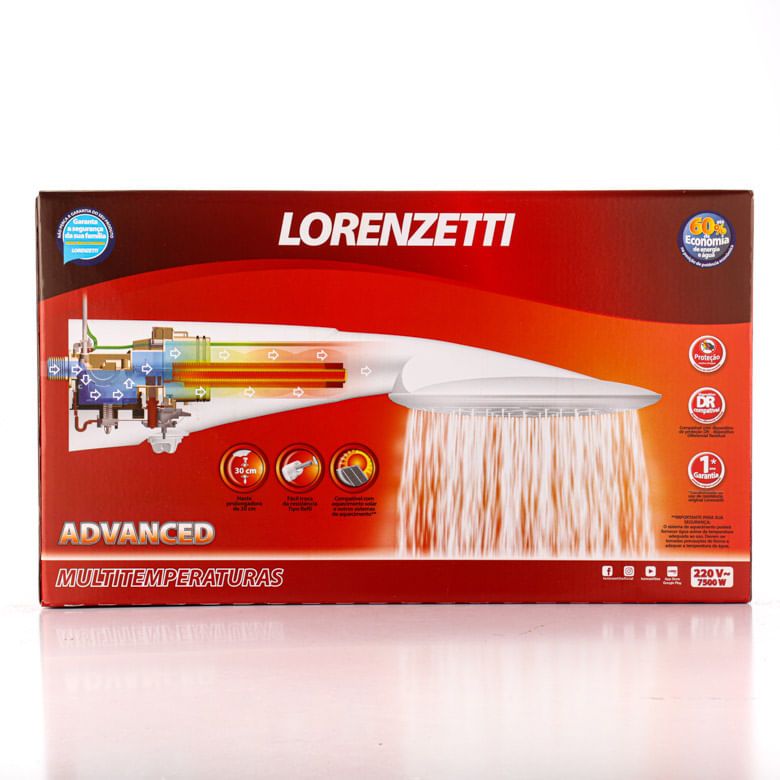 Ducha Lorenzetti Advanced Multi 220V - Covabra