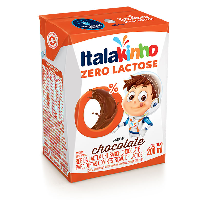 Bebida Láctea Italac Zero Lactose Chocolate 200ml - Covabra