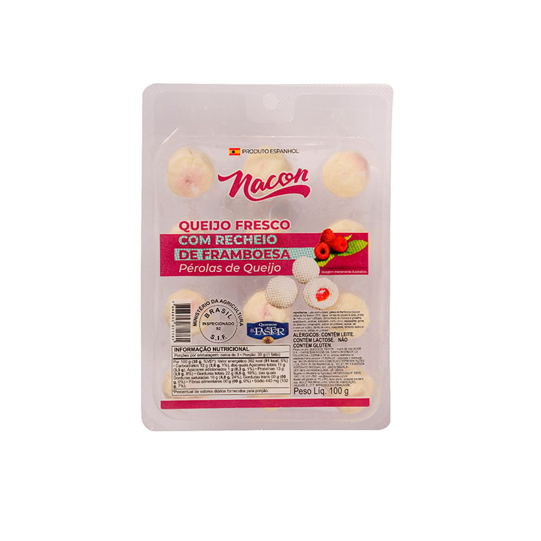 Queijo Fresco Nacon com Framboesa 100g
