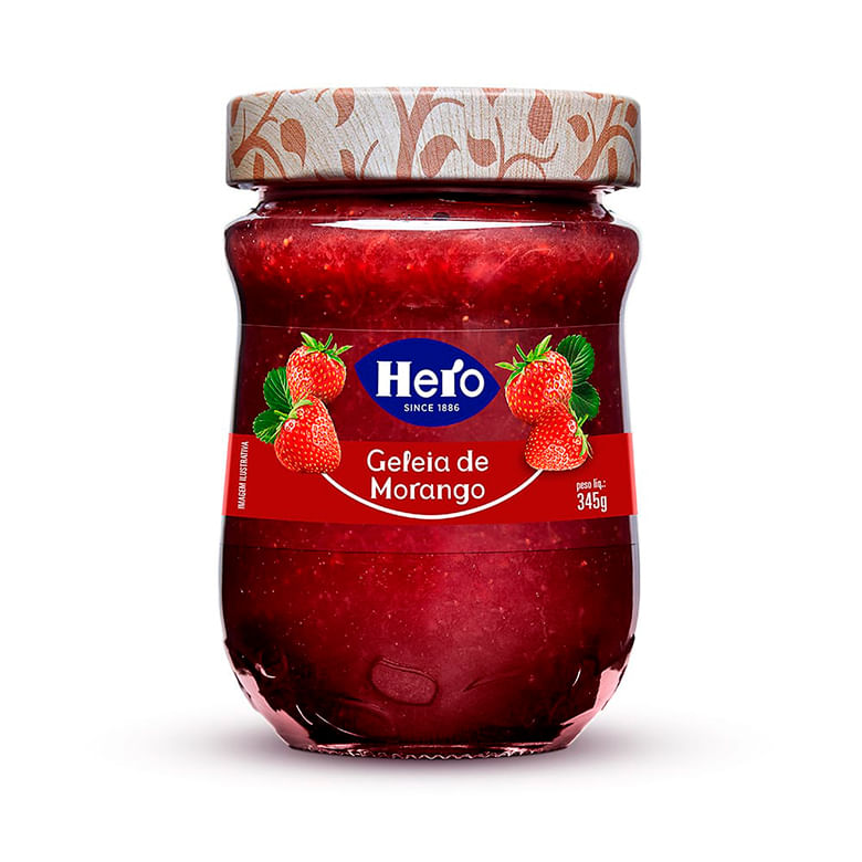 Geleia Morango Hero Vidro 345g