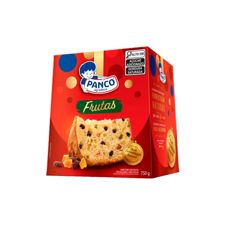 Panettone Panco Frutas e Uvas Passas 750g
