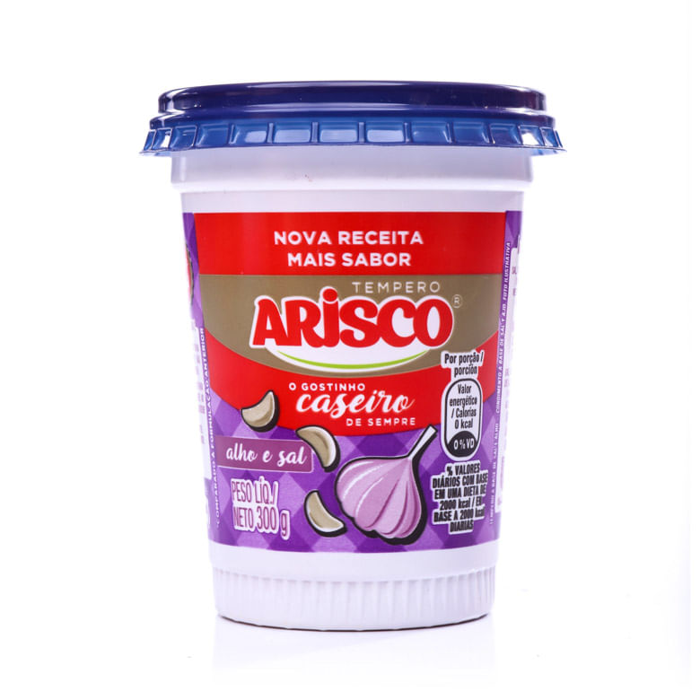 Tempero Arisco Pasta Alho & Sal 300 g - Covabra