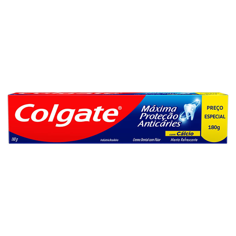 Creme Dental Colgate Máxima Proteção Anticáries 180g - Covabra